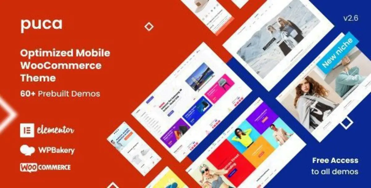 Puca – Optimized Mobile WooCommerce Themes