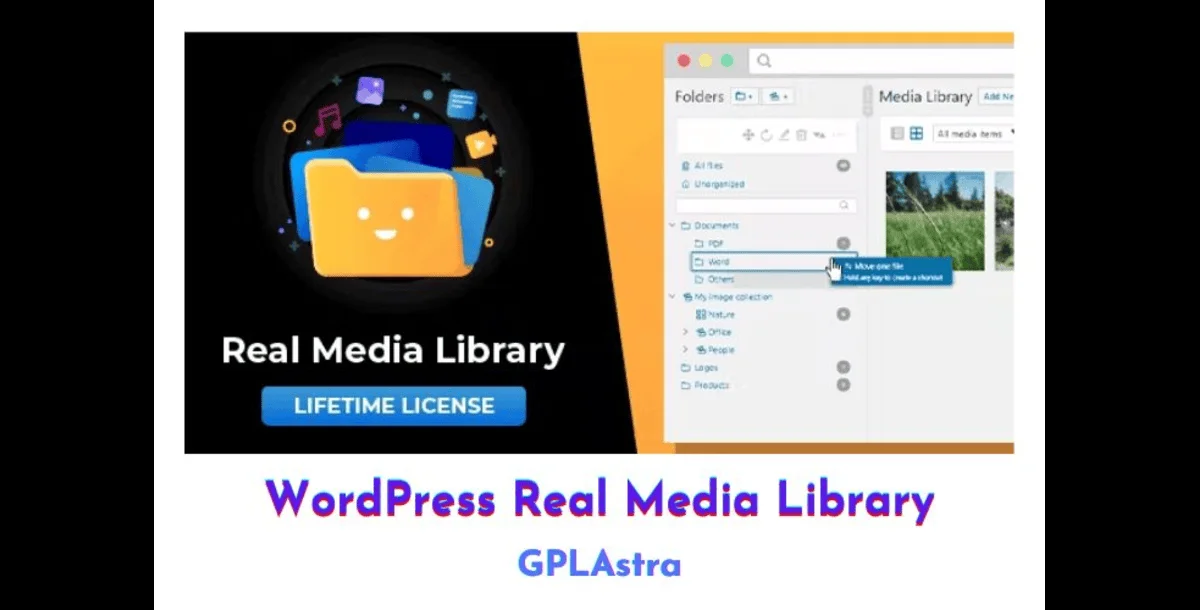 WordPress Real Media Library - Media Categories / Folder File Managers