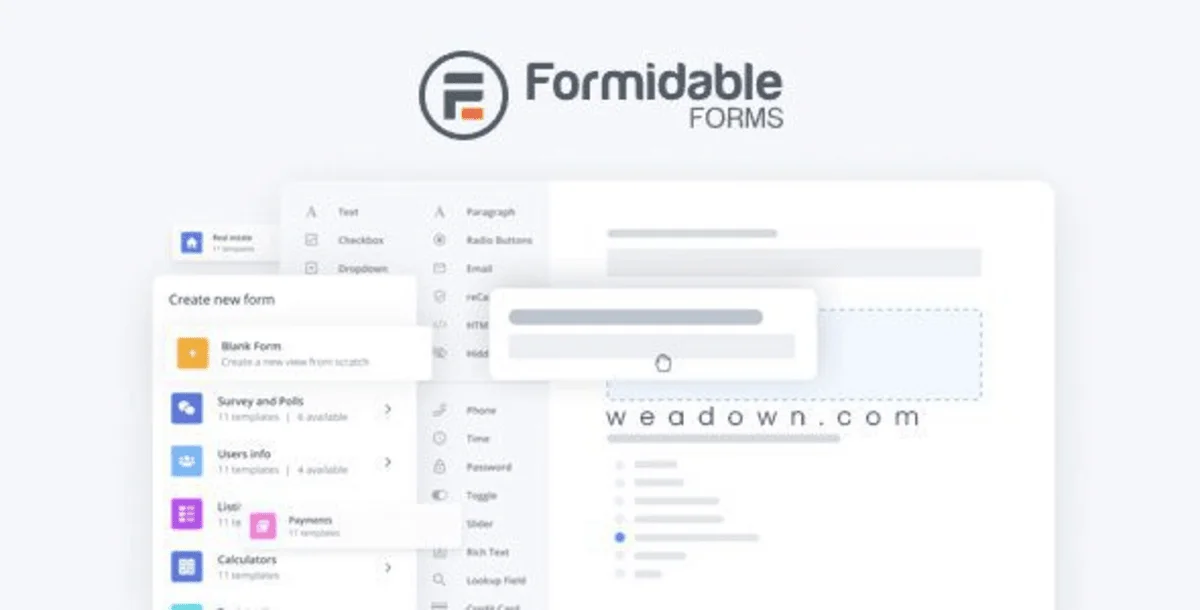 Formidable Forms Pro – WordPress Forms Plugin and Form Builder