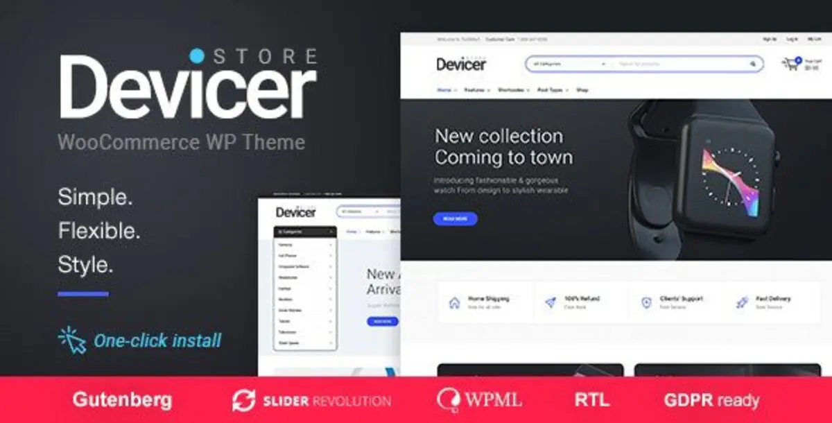 Devicer – Electronics, Mobile & Tech Store WordPress Themes 1