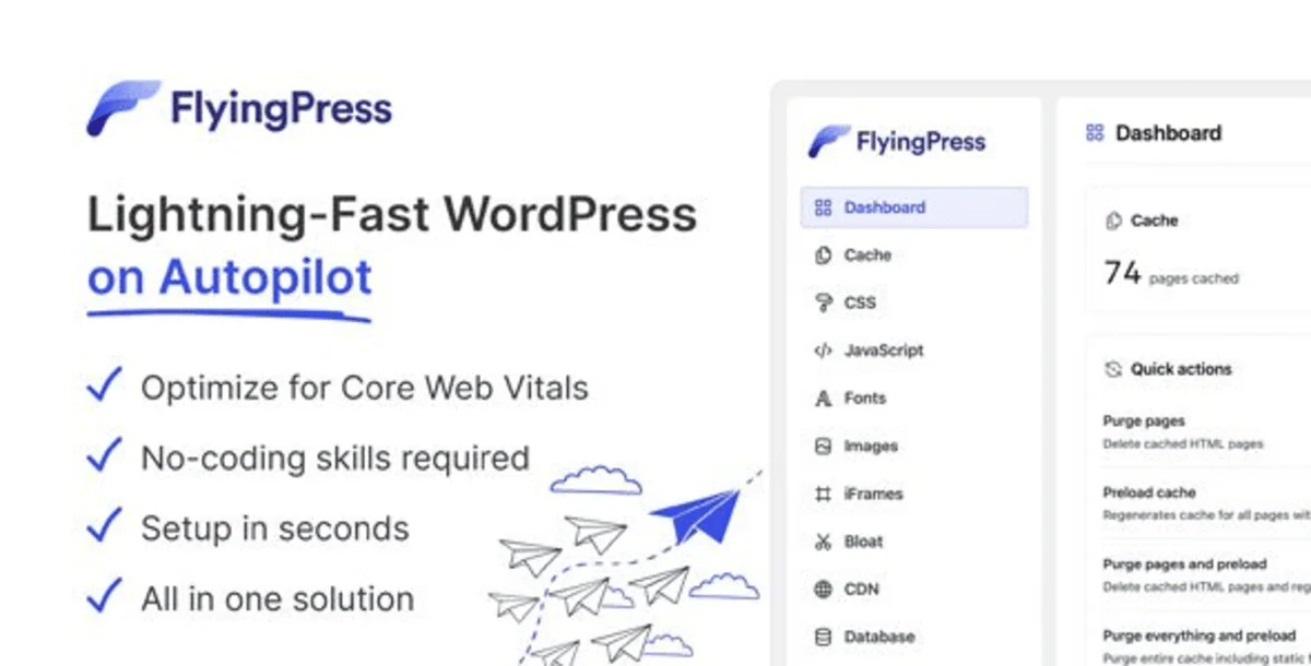 FlyingPress – Lightning-Fast WordPress on Autopilot