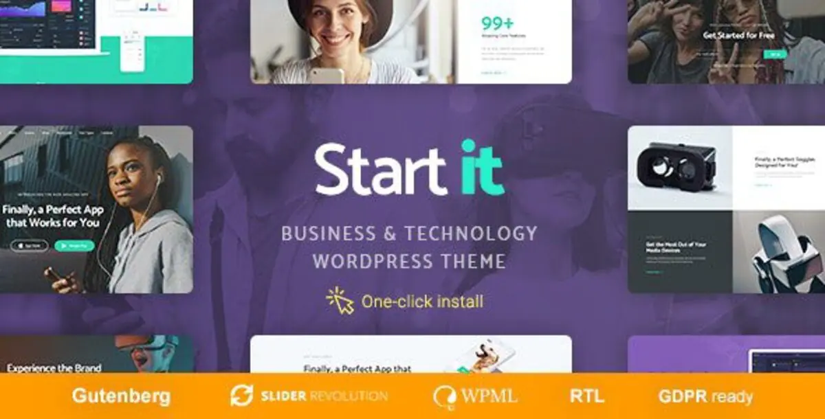 Start It   – Technology & Startup WordPress Themes 1