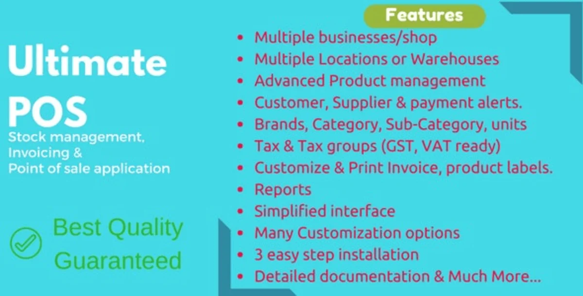 Ultimate POS - Best Advanced Stock Management, Point of Sale & Invoicing application