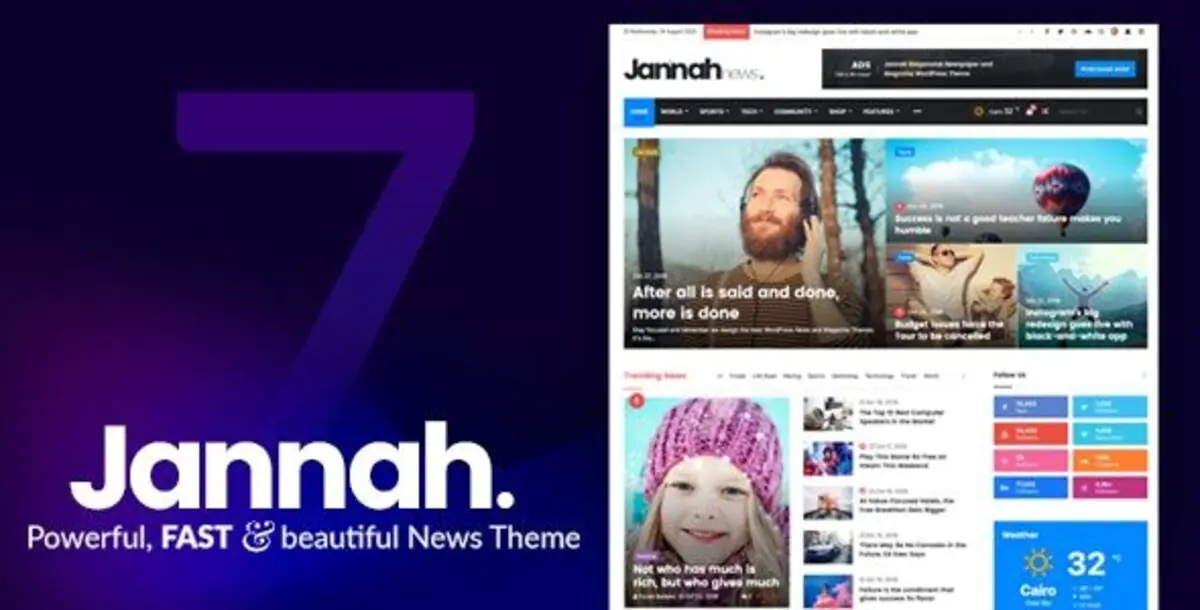 Jannah – Newspaper Magazine News BuddyPress WordPress Themes